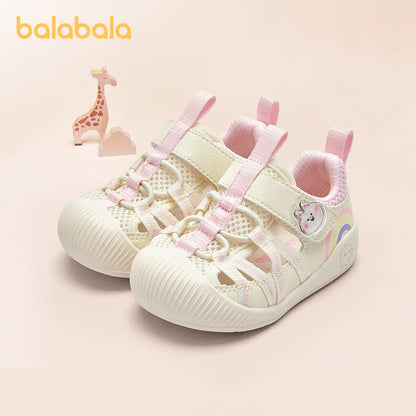 Balabala Toddler Casual Clogs Sandals, Low Top Mesh Footwear with Bionic Suction Cup Sole - Anti-Slip, Breathable, Comfortable round Toe for Baby Toddlers, Toddler Clogs