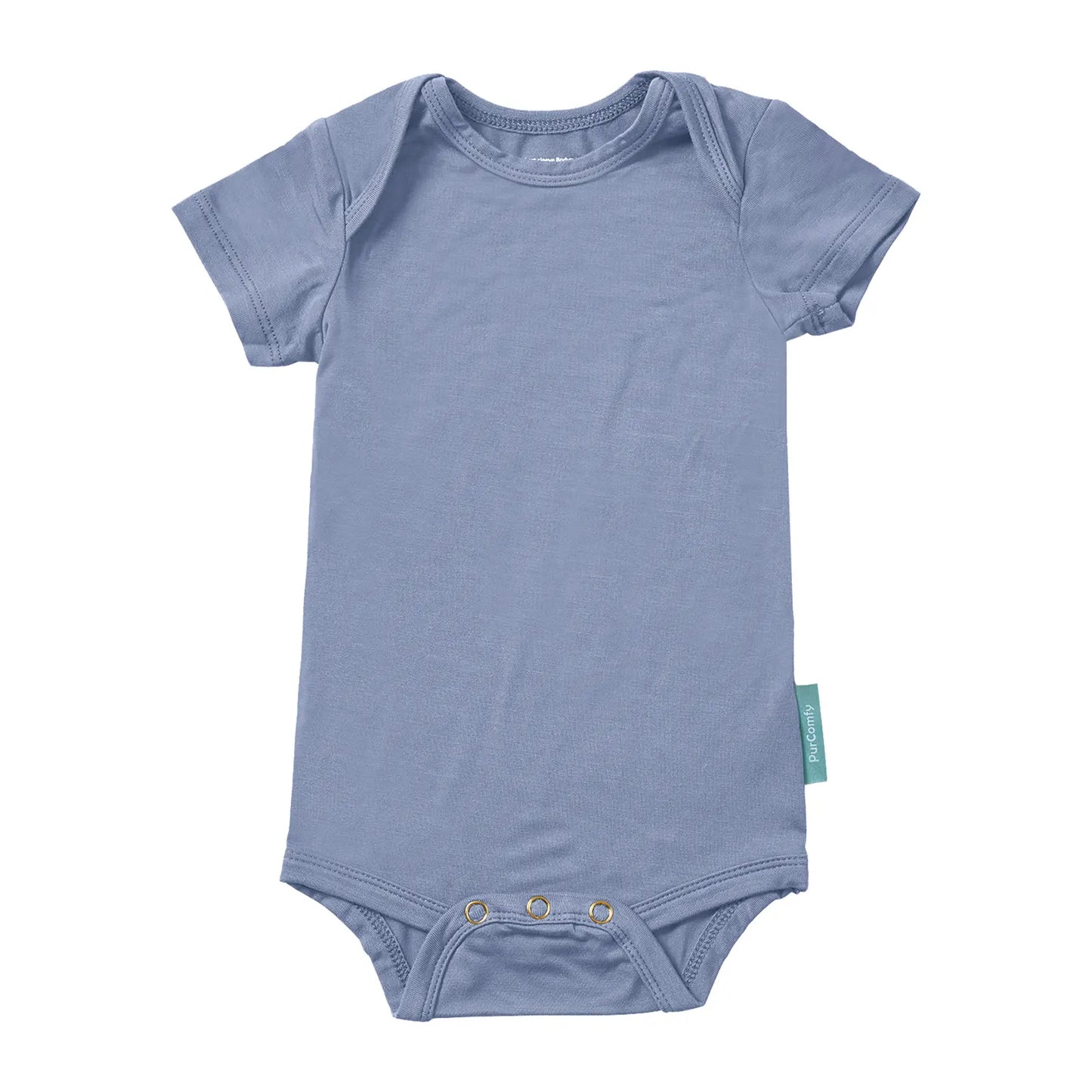 Purcomfy Supersoft Bamboo Short Sleeve Baby Bodysuits Comfortable Sleepers for Boys Girls, Eczema-Soothe Baby Sleepwear Clothing (0-24M),One Piece Infant