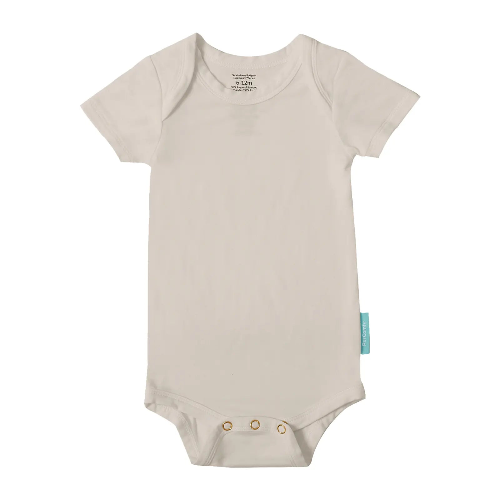 Purcomfy Supersoft Bamboo Short Sleeve Baby Bodysuits Comfortable Sleepers for Boys Girls, Eczema-Soothe Baby Sleepwear Clothing (0-24M),One Piece Infant