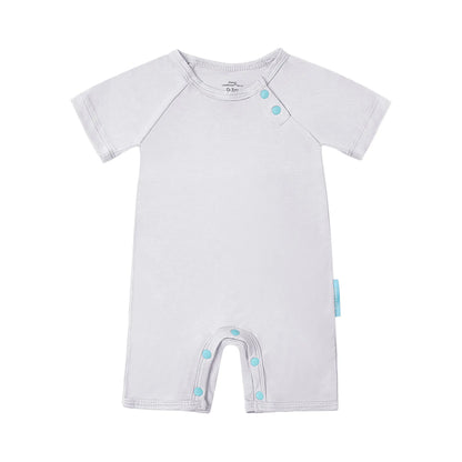Purcomfy Supersoft Bamboo Short Sleeve Baby Romper, Comfortable Summer Sleepwear for Infant Boys Girls, One Piece Pajamas, Footless Jumpsuit Snap Closure, Perfect for Baby and Toddlers | 0–4Y Fit, Premium Bamboo Rayon, Unisex Design