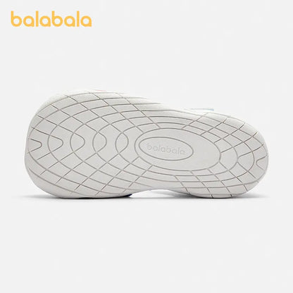 Balabala Toddler Closed-Toe Sandals - Adjustable Strap, Colorful, Soft Soled Shoes for Casual Summer Walking Footwear