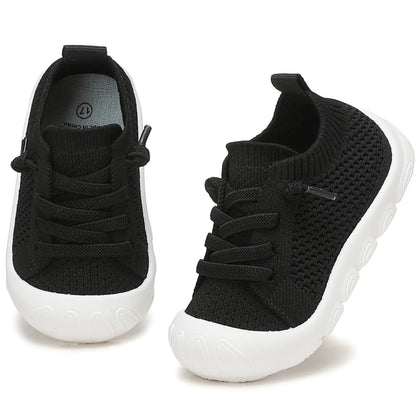 2026 NEW Toddler Baby Girls Boys Shoes Toddler Walking Sneakers Kids Barefoot Slip on Tennis Infant Shoes Lightweight Breathable for First Babies