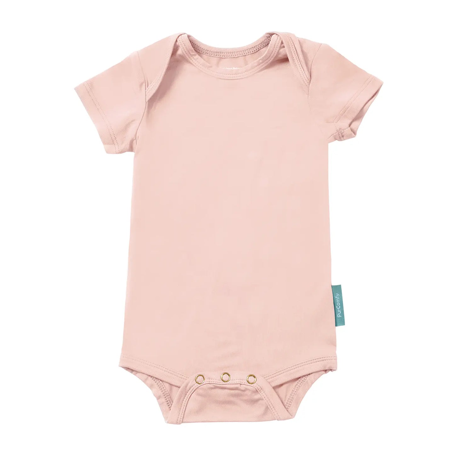 Purcomfy Supersoft Bamboo Short Sleeve Baby Bodysuits Comfortable Sleepers for Boys Girls, Eczema-Soothe Baby Sleepwear Clothing (0-24M),One Piece Infant