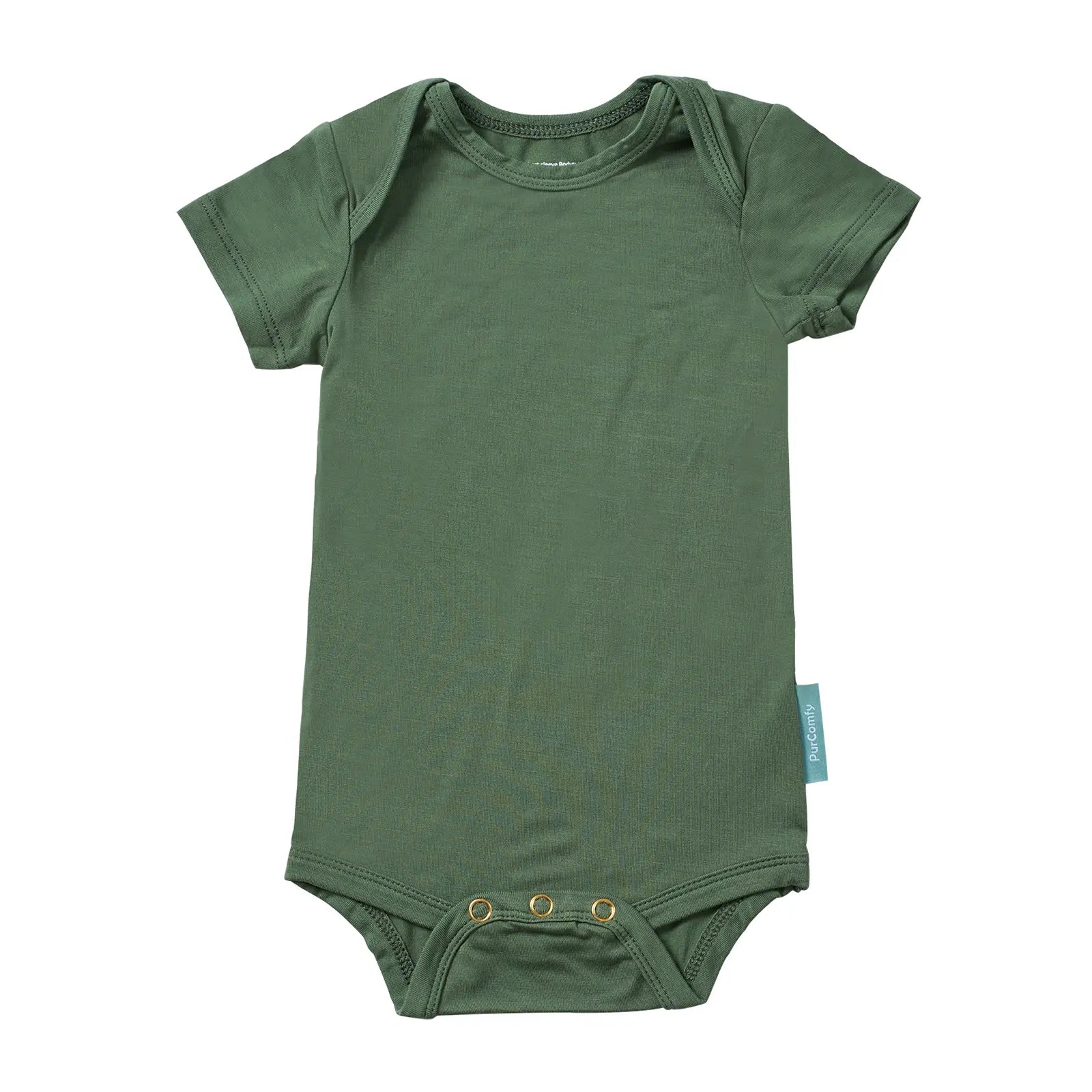 Purcomfy Supersoft Bamboo Short Sleeve Baby Bodysuits Comfortable Sleepers for Boys Girls, Eczema-Soothe Baby Sleepwear Clothing (0-24M),One Piece Infant