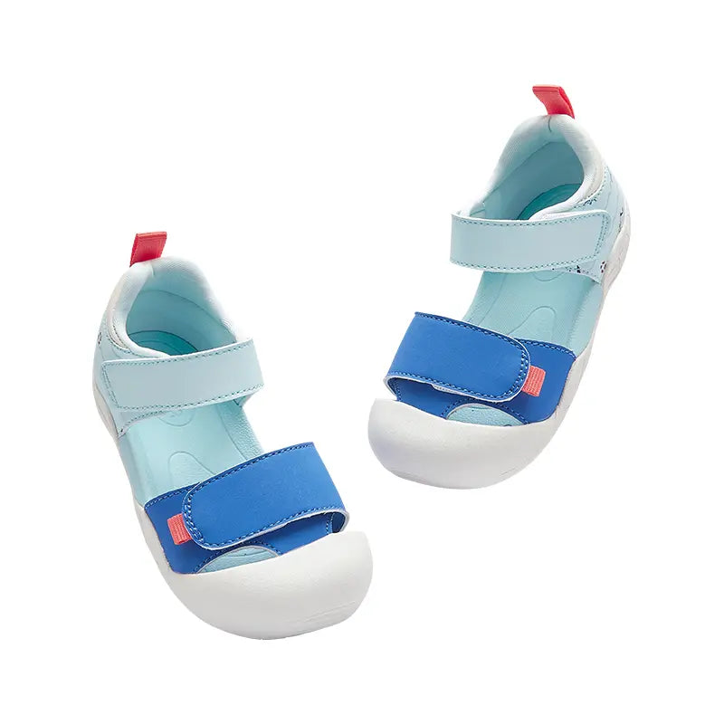 Balabala Toddler Closed-Toe Sandals - Adjustable Strap, Colorful, Soft Soled Shoes for Casual Summer Walking Footwear