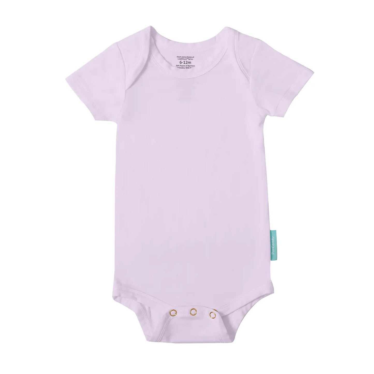 Purcomfy Supersoft Bamboo Short Sleeve Baby Bodysuits Comfortable Sleepers for Boys Girls, Eczema-Soothe Baby Sleepwear Clothing (0-24M),One Piece Infant