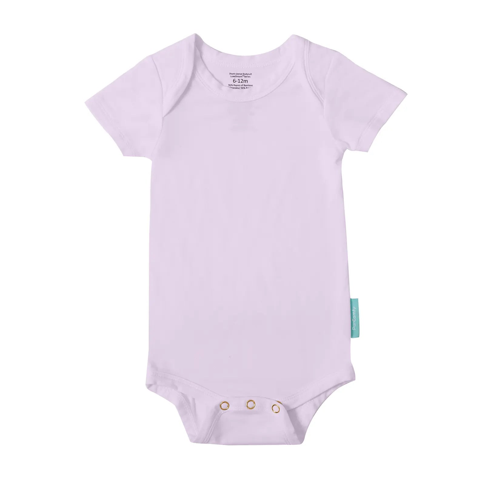 Purcomfy Supersoft Bamboo Short Sleeve Baby Bodysuits Comfortable Sleepers for Boys Girls, Eczema-Soothe Baby Sleepwear Clothing (0-24M),One Piece Infant
